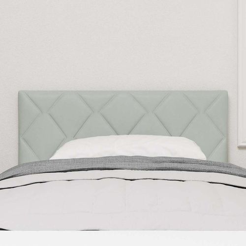 Wezgłowie LED Ze LED Lights Jasnoszary 100 cm Aksamit na Arena.pl