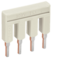 Wago mostek 4 - torowym z izolacją jasnoszary 2002-404 1szt
