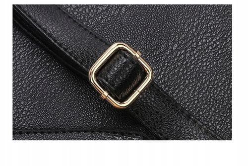 Torebka damska na ramię czarna mini kopertówka z łańcuszkiem łańcuszek na Arena.pl