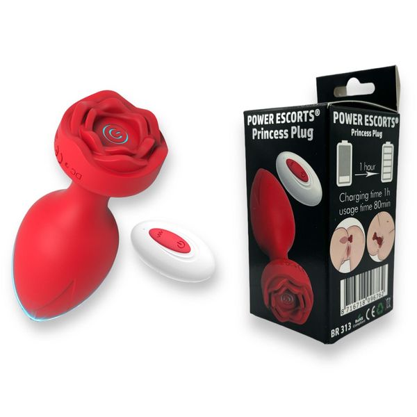 Plug - Remote Rose Design Plug - Usb Rechargeable - 10 Functions zdjęcie 2