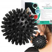 PILKA REHABILITACYJNA Z KOLCAMI, SENSORYCZNA TWARDA PIŁECZKA DO MASAŻU