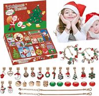 KALENDARZ ADWENTOWY DLA DZIEWCZYNKI BRANSOLETKI ZAWIESZKI 24 OKIENKA !