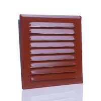 kratka metalowa skośna z siatką 14*14cm ceglasty - rx 02-717ce