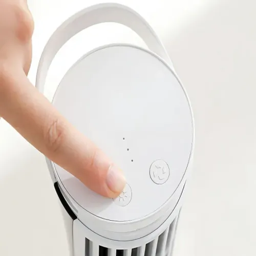 Wentylator kolumnowy mini biurkowy z lampką 2 biegi usb cicha praca na Arena.pl