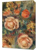 Obraz 40x60cm Bouquet of Roses, Pierre-Auguste Renoir