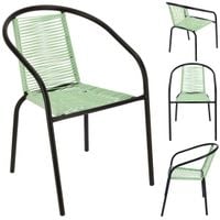 Fotel BISTRO sznurkowy wygodne KRZESŁO ogrodowe na balkon TARAS do ogrodu