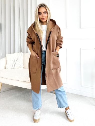 BLUZA DAMSKA gruba ciepła rozpinana dresowa PARKA kaptur KOLORY na Arena.pl