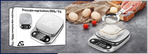 PRECYZYJNA WAGA KUCHENNA 5000g I 0,1g WYŚWIETLACZ LCD JUBILERSKA na Arena.pl
