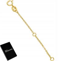 ZŁOTA PRZEDŁUŻKA DO NASZYJNIKÓW POZŁACANA ŁAŃCUSZEK SREBRO 925