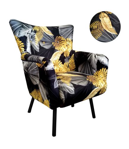 Fotel TULIP USZAK WZÓR liście na Arena.pl