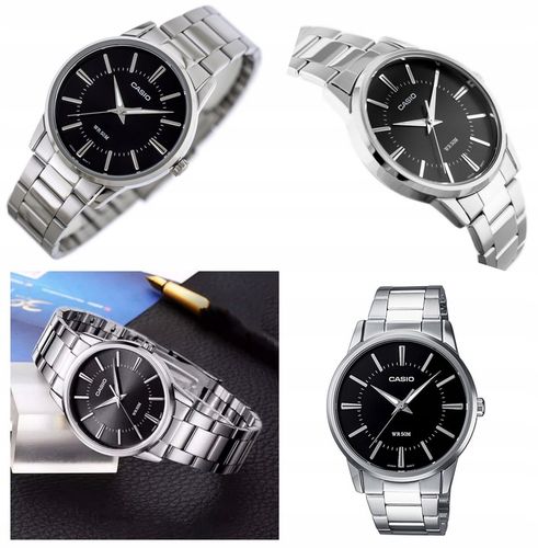 ZEGAREK MĘSKI CASIO MTP-1303PD stalowy klasyczny +BOX +GRAWER na Arena.pl