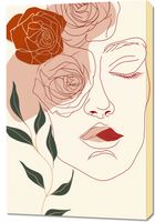 Obraz 60x90cm Beż i Twarz