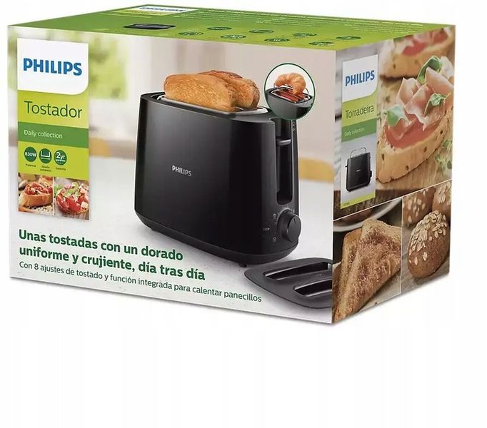 Toster Philips HD2582/90 2 tosty ruszt do bułek zdjęcie 5