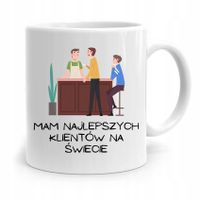 Kubek Prezent Dla Barmana Mam Najlepszych Klientów Z Nadrukiem Ze Zdjęciem