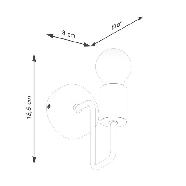 Kinkiet TIMBO czarny zdjęcie 9