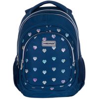 plecak szkolny wielokomorowy head niebieski holo effect splash hearts