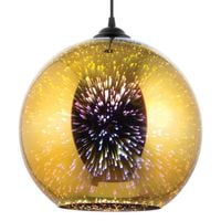 LAMPA wisząca VEN W-103/300 szklana OPRAWA zwis galaktyka kula ball złota