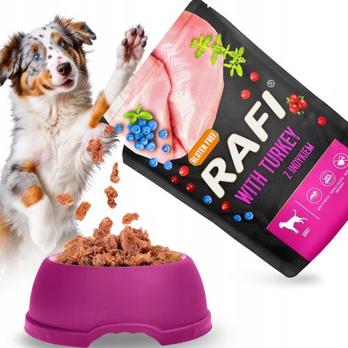 MOKRA KARMA DOLINA NOTECI RAFI ADULT BEZ ZBÓŻ SASZETKA MIX SMAKÓW 24 x na Arena.pl