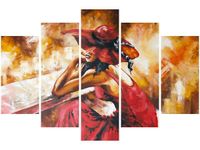 100CM 150CM OBRAZ 5 ELEM JESIENNA ZADUMA ŚCIENNY