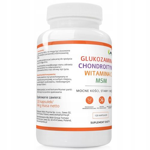 GLUKOZAMINA CHONDROITYNA MSM WITAMINA C Stawy 120k na Arena.pl