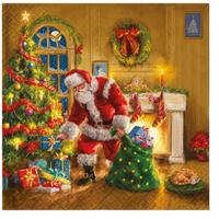 serwetki 33x33cm santa is here 20szt. | 76-53