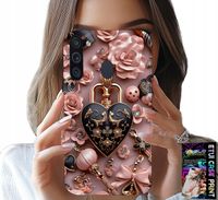ETUI DO SAMSUNG GALAXY A21 - KOBIECE WZORY KŁÓDKA SERCE CASE + SZKŁO