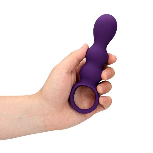 Teardrop Shaped Anal Vibrator - Clear Purple na Arena.pl