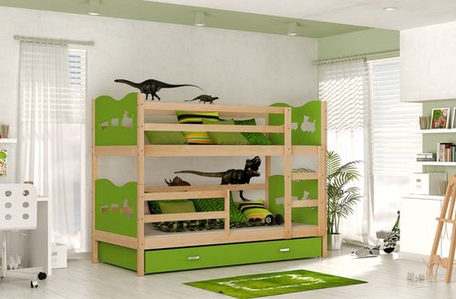 Łóżko MAX 2 sosna Kolor - Błękit na Arena.pl