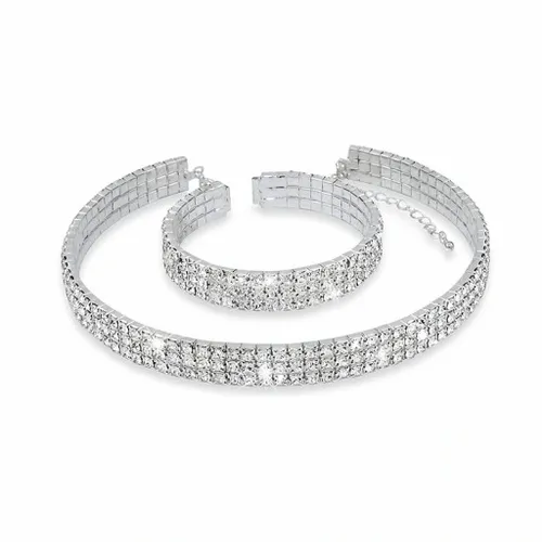 KOMPLET SREBRNY Z CYRKONIAMI BIJOUX 3 na Arena.pl