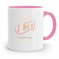 Kubek Różowy Prezent Dla Mamy Mom You Are My Queen Z Nadrukiem Ze Zdjęciem