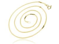 POZŁACANY SREBRNY ŁAŃCUSZEK WENECJANA KOSTKA 55CM