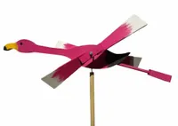 Drewniany WIATRAK OGRODOWY na kiju FLAMING