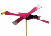 Drewniany WIATRAK OGRODOWY na kiju FLAMING