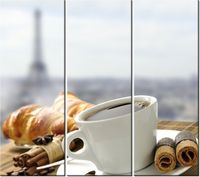 90CM 80 OBRAZ 3 ELEM ROMANTYCZNE ŚNIADANIE ŚCIENNY