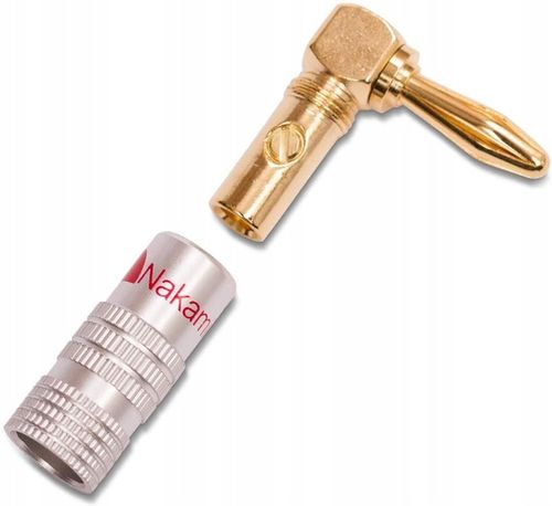 NAKAMICHI Wtyk głośnikowy bananowy kątowy HQ 4 szt na Arena.pl