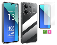 Etui silikonowe do XIAOMI REDMI NOTE 13 4G pokrowiec 2mm + szkło na ekran