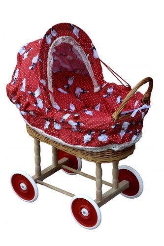 Wiklinowy wózek dla lalek wozek wózki 16 kolorów na Arena.pl