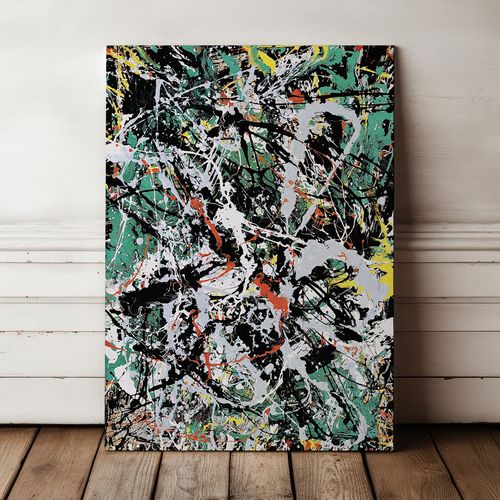 Obraz na płótnie Jackson Pollock abstrakcja 80x120 cm na Arena.pl