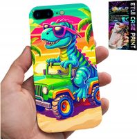 ETUI DO IPHONE ( 7 PLUS ) - DINOZAUR W CIĘŻARÓWCE WZORY DLA DZIECI