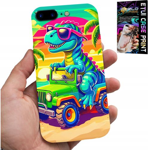 ETUI DO IPHONE ( 7 PLUS ) - DINOZAUR W CIĘŻARÓWCE WZORY DLA DZIECI na Arena.pl