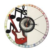 Zegar ścienny z MDF - Nuty - Sublimacja Termotransfer