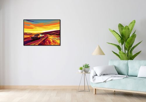 Plakat 84,1x59,4cm Pędź Przed Siebie na Arena.pl