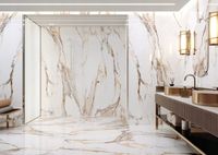 Gres wielkoformatowy Calacatta Gold polerowany 280x120 gat. II NAJTANIEJ