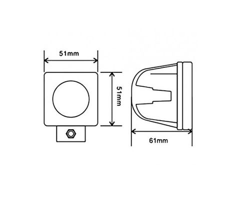 Lampa robocza, DRL, LED  10W  IP68 1000 lm na Arena.pl