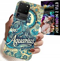 ETUI DO SAMSUNG GALAXY S20 Ultra - ZNAK ZODIAKU, WODNIK, ASTRONOMIA PLECKI