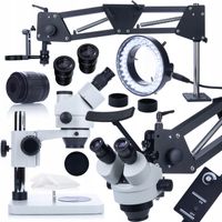 MIKROSKOP TRINOKULAROWY STEREOSKOPOWY MERCURY PRO WYSIĘGNIK 80CM OŚWIETLACZ