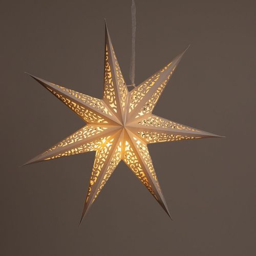 duża gwiazda papierowa świąteczna ażurowa biała 60 cm witraż 3d wg12 na Arena.pl
