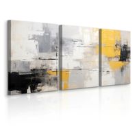 Obrazy Canvas Set Do Salonu Abstrakcja Beton Styl Nowoczesny 90cm x 40cm