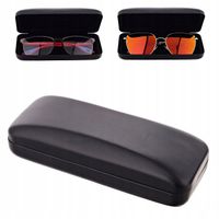 Czarne ETUI NA OKULARY korekcyjne przeciwsłoneczne Futerał Pokrowiec