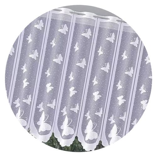 Firanka Białe Motylki wysokość 90 cm DomoweTekstylia | WN66BM 090 na Arena.pl